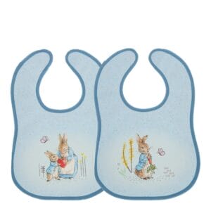 Peter rabbit childrens bibs set of 2