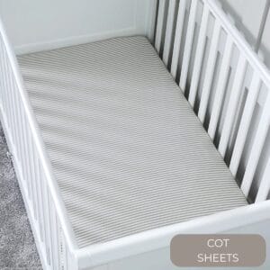 Cot sheets button