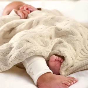 Mamas papas blankets cable knit blansket cream welcom