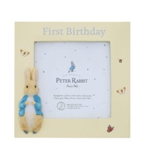 Peter rabbit first birthday photo frame
