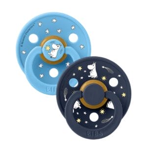 14 bibs x moomin colour dummies 2 pack good night breeze mix