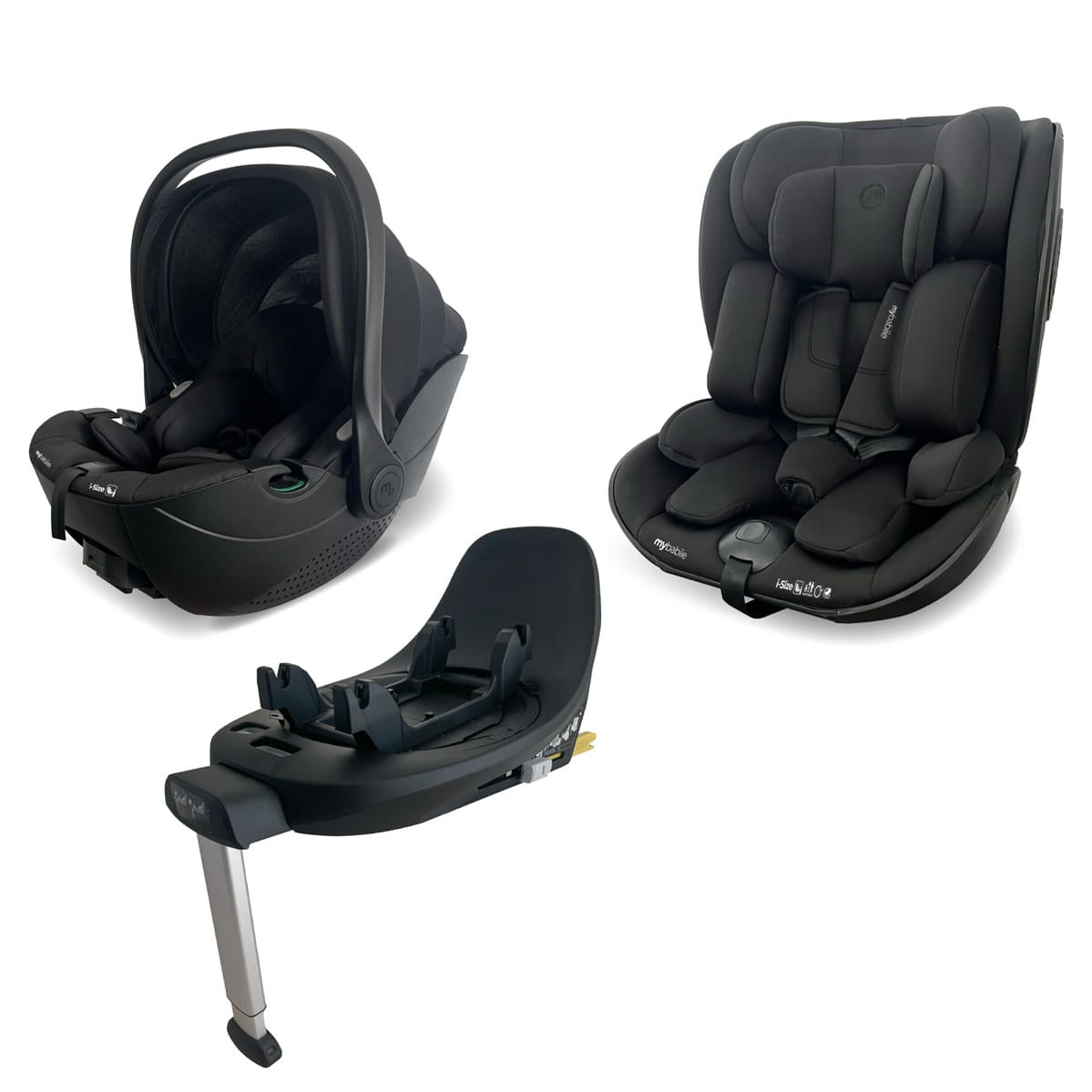 MBCS05 Rotating Family Set with Base, Infant Carrier and Toddler Car Seat
