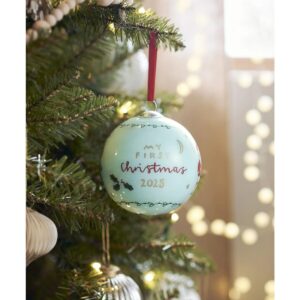 Mamas & papas 2025 christmas bauble blue