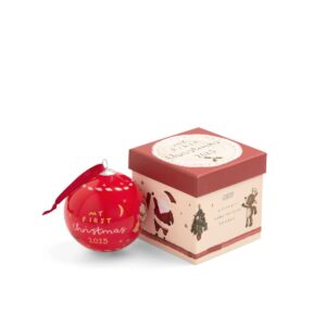 Mamas & papas 2025 christmas bauble red (1)