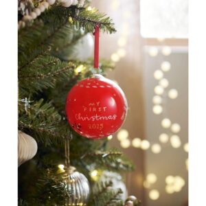 Mamas & papas 2025 christmas bauble red