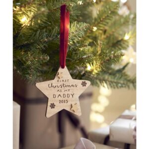 My first christmas as a daddy tree decoration (1)