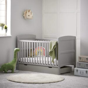 Obaby 140 x 70cm under drawer warm grey 2