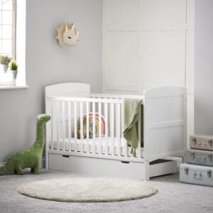 Obaby 140 x 70cm under drawer white 2