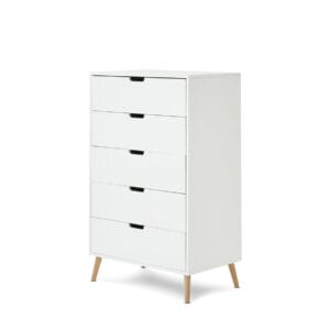 Obaby maya tallboy white with natural