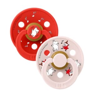 Red bibs x moomin colour dummies 2 pack sailing nordic mint mix