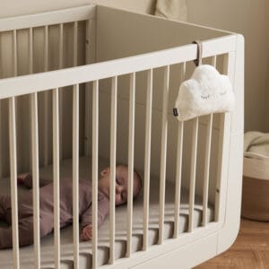 Snuzpod studio bedside crib vienna cashmere
