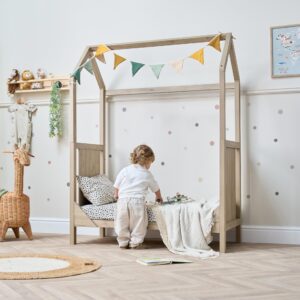 Casa 3 in 1 cot bed distressed oak 12