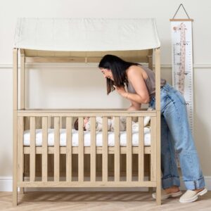 Casa 3 in 1 cot bed distressed oak 4
