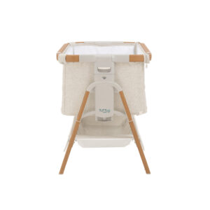 Cozee xl crib scandinavian walnut ecru 1