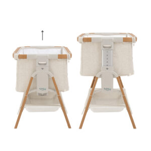 Cozee xl crib scandinavian walnut ecru 3 1