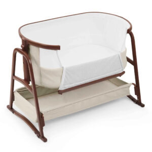 Ickle bubba bubba&me luxe bedside crib – stone (1)
