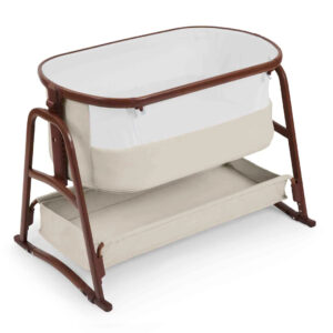 Ickle Bubba Bubba & Me Luxe Bedside Crib -Stone