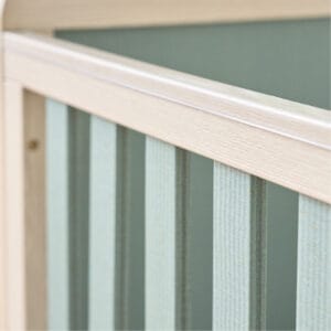 Kuba cot bed in pickled oak & sage weave 15