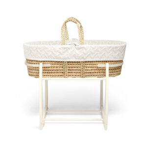 Mamas & Papas Moses Basket White Cable
