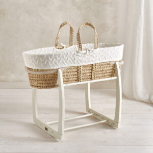 Mamas & Papas Moses Basket White Cable