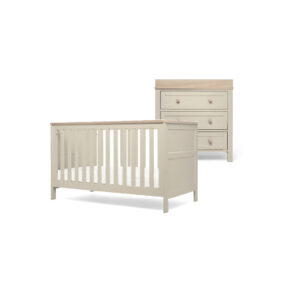 Mamas & Papas Wedmore 2 Piece Cotbed Set with Dresser Changer Cashmere