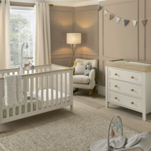 Mamas & Papas Wedmore 2 Piece Cotbed Set with Dresser Changer - Cashmere