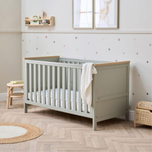 Tutti Bambini Misha 3in1 Cot Bed - Sage/Golden Oak