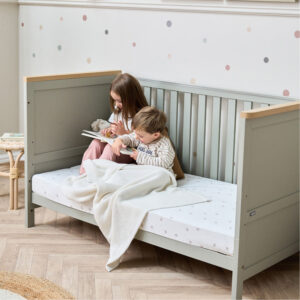 Misha cot bed sage & golden oak 22