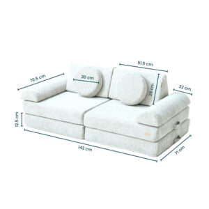 Playrama Montessori Kids Play Sofa Sea Mist