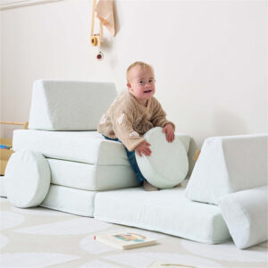 Playrama Montessori Kids Play Sofa Sea Mist (8)