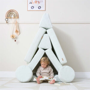 Playrama Montessori Kids Play Sofa Sea Mist (9)