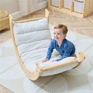 Scala Montessori Pikler Rocking Frame Cushion Boucle Natural