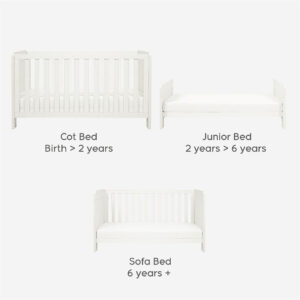Tutti bambini alba mini cot bed essentials white (1) 1