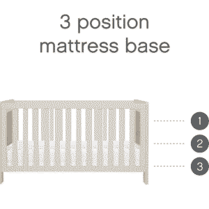 Tutti bambini alba mini cot bed white sand distressed oak (1)