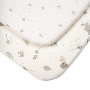 Tutti Bambini Bedside Crib Fitted Sheets 2pk - Cocoon