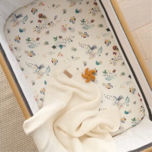 Tutti Bambini Bedside Crib Fitted Sheets 2pk Our Planet (1)