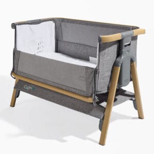 Tutti bambini cozee air bedside crib oak charcoal (10)