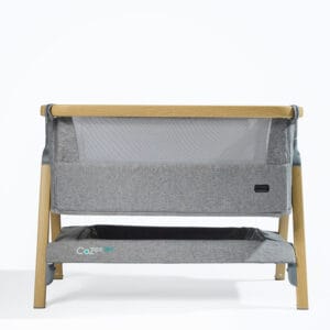 Tutti Bambini CoZee Air Bedside Crib - Oak/Charcoal
