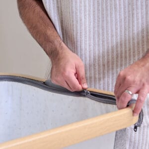 Tutti bambini cozee air bedside crib oak charcoal (5)