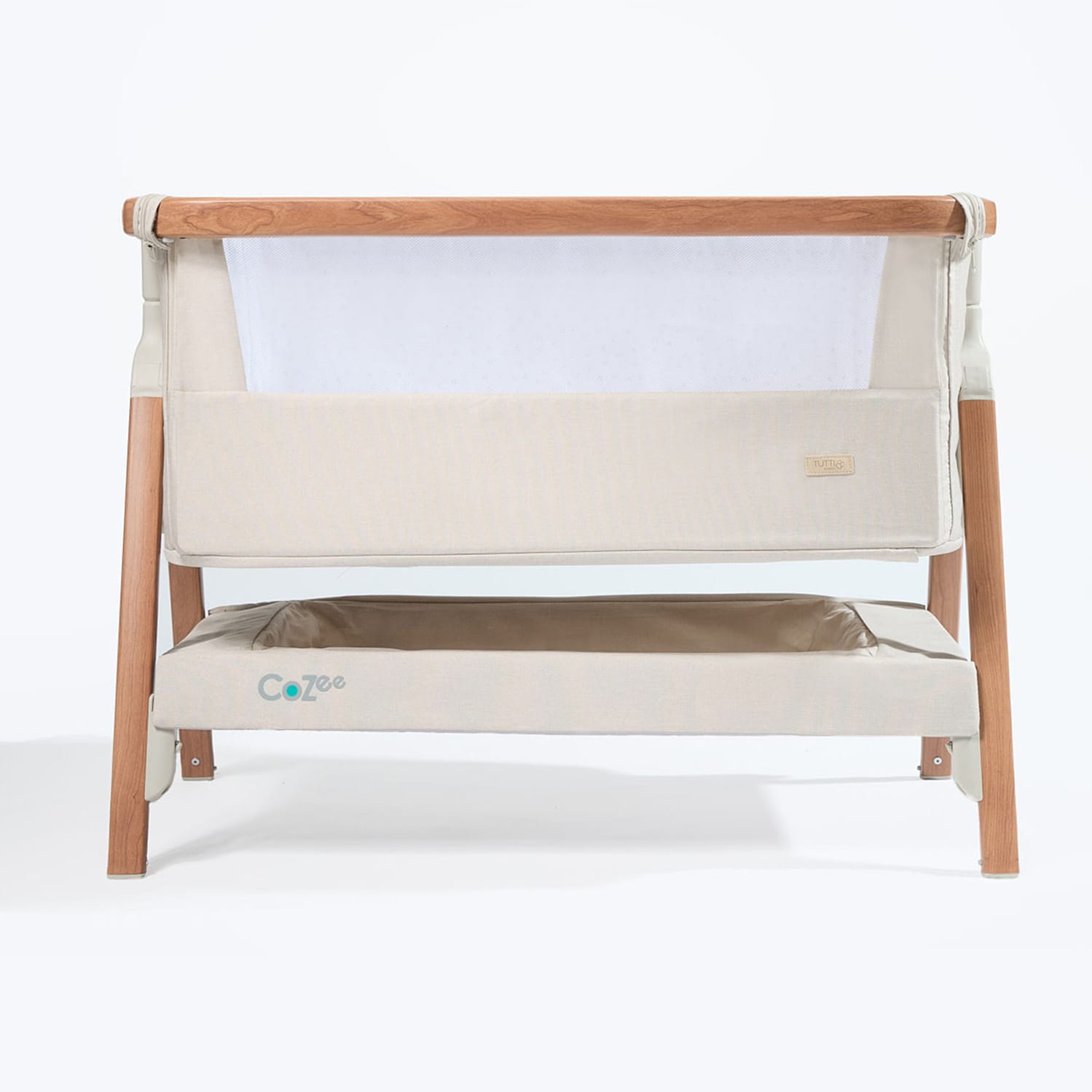 Tutti bambini cozee bedside crib scandinavian walnut ecru (11)