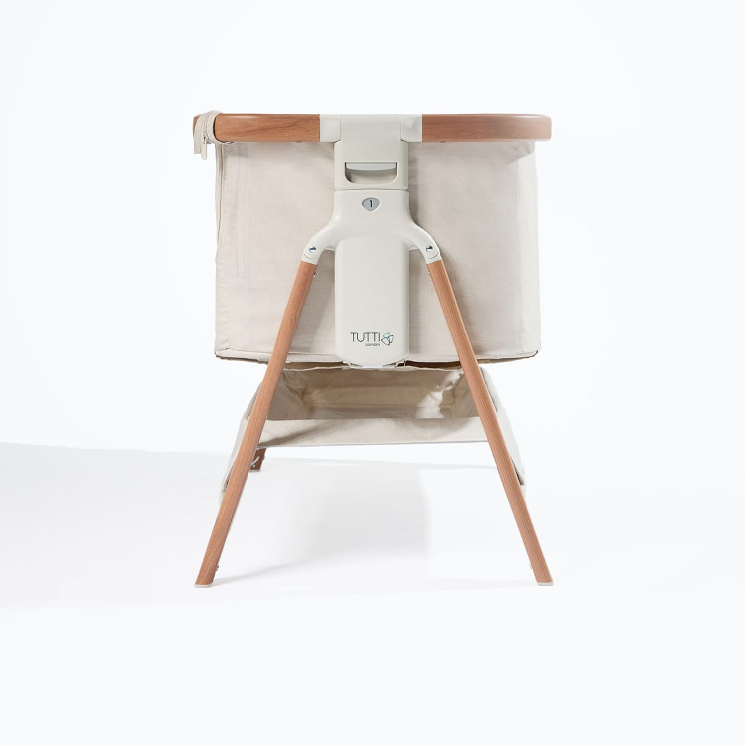 Tutti bambini cozee bedside crib scandinavian walnut ecru (14)