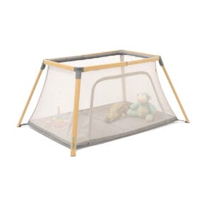 Tutti bambini cozee go 3 in 1 bassinet, travel cot & playpen oak charcoal