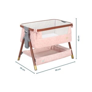 Tutti Bambini CoZee Luxe Mini Me Crib in Walnut Blush (9)