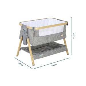 Tutti Bambini CoZee Mini Me Play Crib in Oak Charcoal (9)