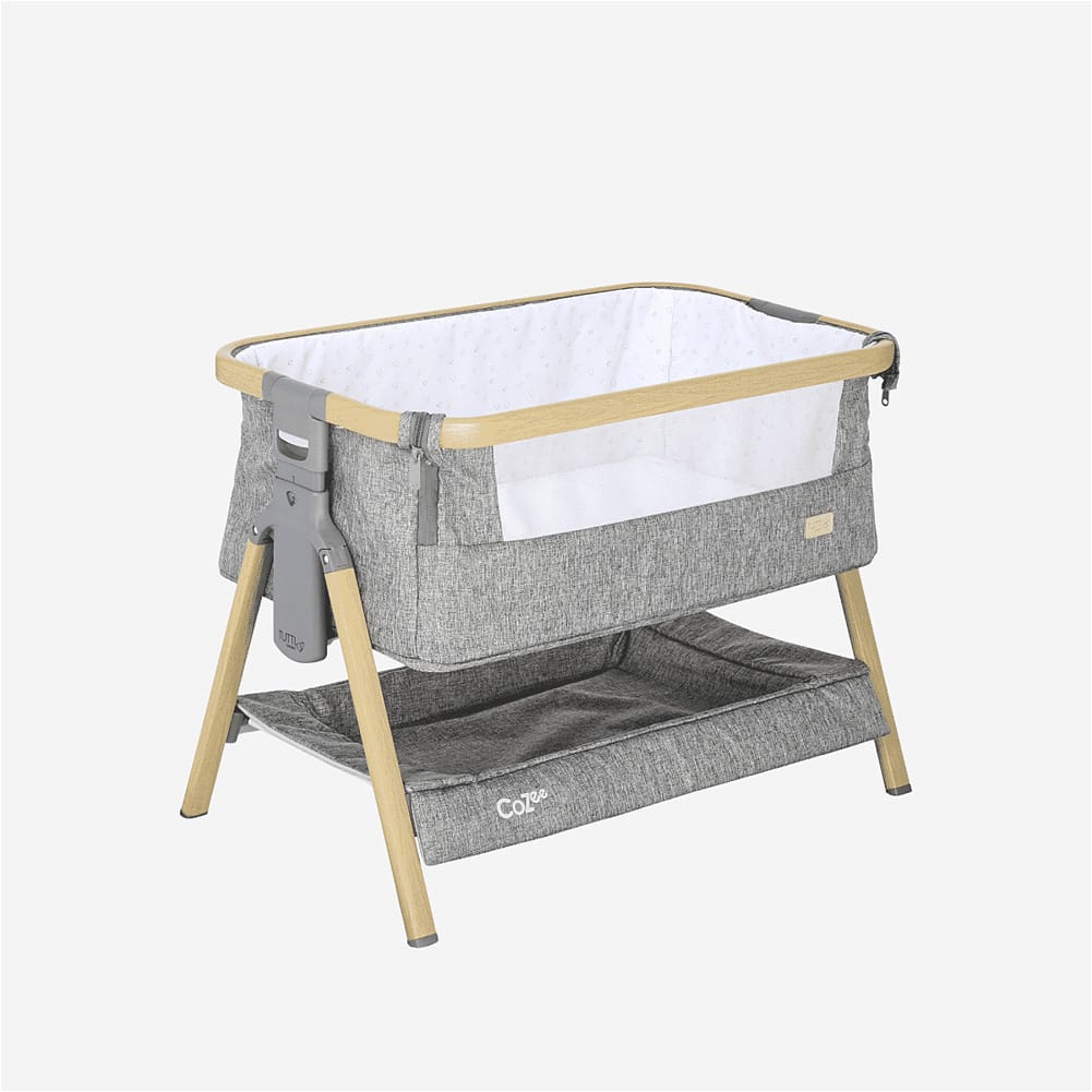 Tutti Bambini CoZee Mini Me Play Crib in Oak Charcoal