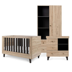 Tutti bambini como 3 piece room set distressed oak slate grey (1)
