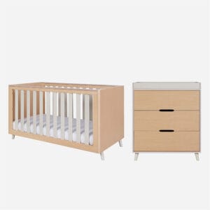 Tutti bambini fika 2 piece roomset light oak white sand 1