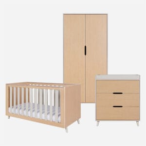 Tutti bambini fika 3 piece room set light oak & white sand (7)