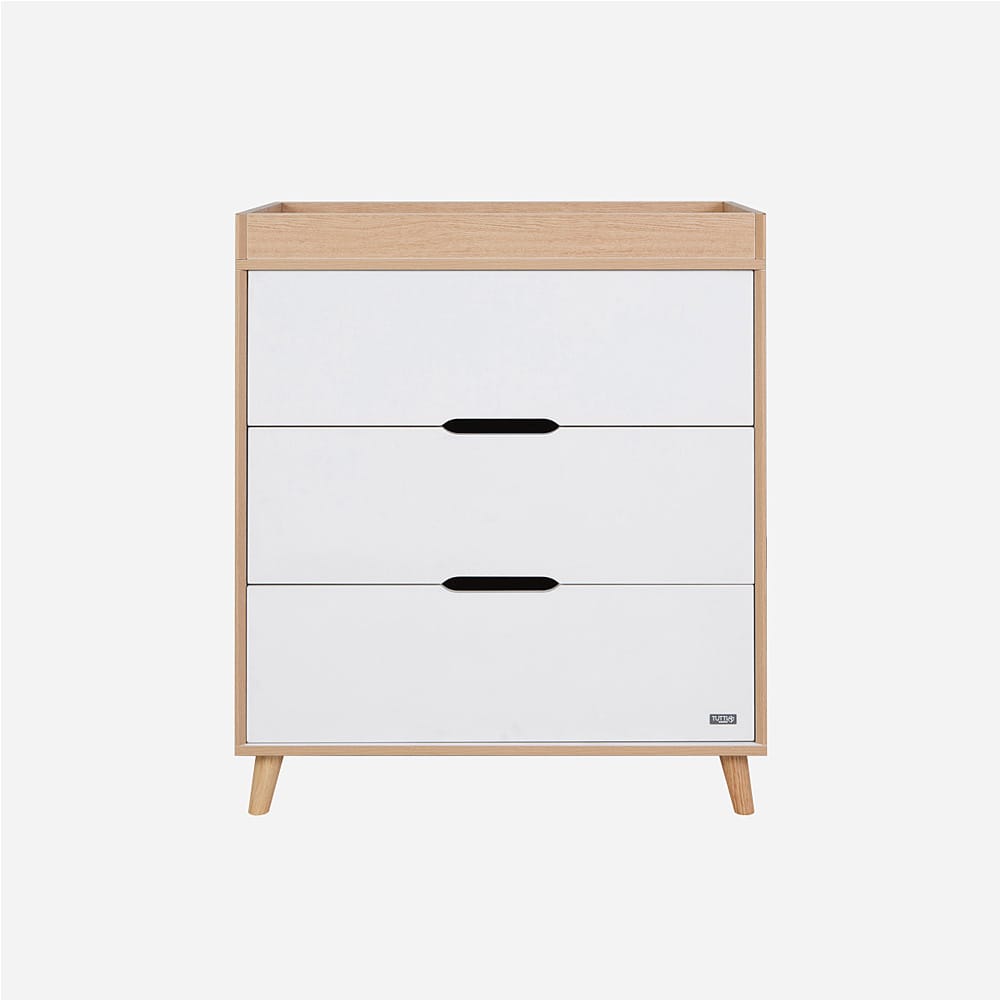Tutti bambini fika chest changer white light oak 1