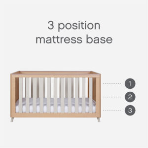 Tutti bambini fika cot bed light oak white sand (1) 1